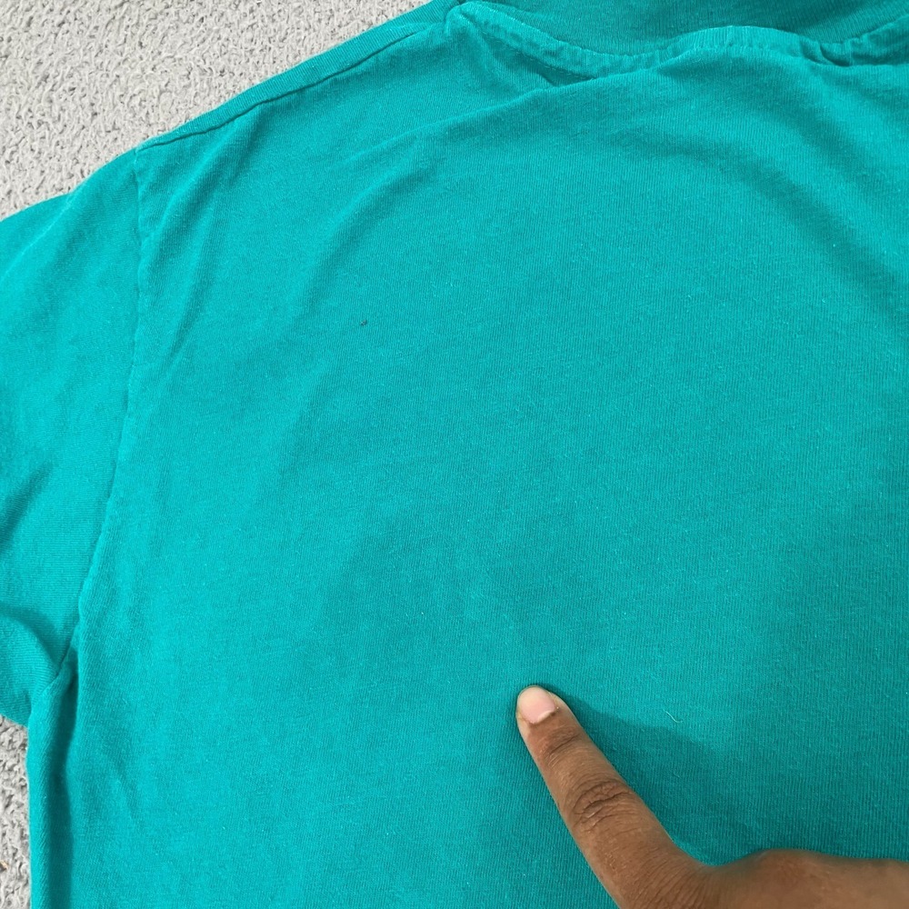Vintage Hawaii Sunset T Shirt Men L Teal Single Stitch Destination Travel Tee - Picture 7 of 12